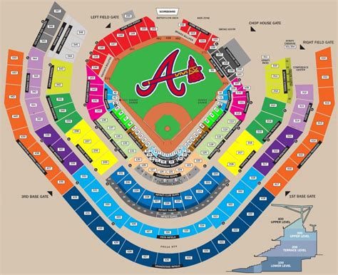 braves stadium seat view|atlanta braves detailed seating chart.